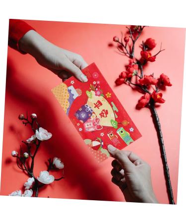 TEHAUX 36 Pcs Japanese Spring Festival Red Packet Hong Bao Envelope Lunar New Year Envelope Chinese Money Packets Cash Envelope Christmas Gifts Spring Festival Gift Paper Rabbit Wedding As Shown 2x3pcs 16.8X9.8CMx3pcs - Buy Online on GoSupps.com