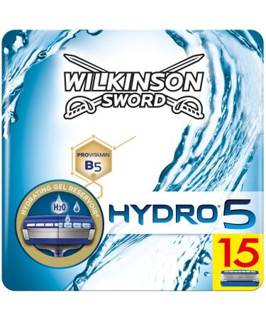 Wilkinson Sword Hydro 5 razor blades for men letterbox compatible 15 pieces