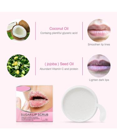 30ml Exfoliating Lip Scrub Cream - Moisturizing Dead Skin Removal for Chapped Lips - Buy Online on GoSupps.com