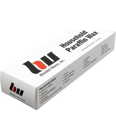 Blended Waxes Inc. 1 lb. Block - Household Paraffin Wax for Canning, Candle Making & More | 1lb. Block for Metal Preservation, Waterproofing & Various Applications - Buy Online on GoSupps.com