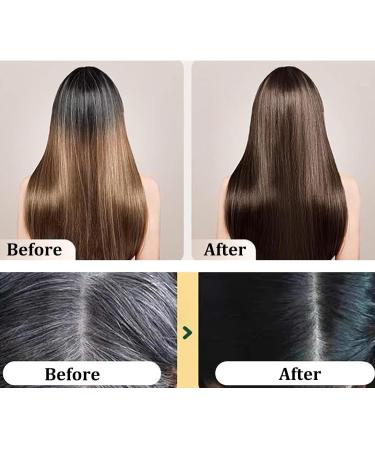 Nourishing Plant-Based Hair Color - Long-Lasting Single Agent Floral Dye for Gray Hair Coverage (Natural Black) - Buy Online on GoSupps.com