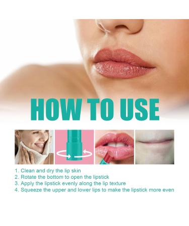 2Pcs Hydrating Lip Tint - Long-lasting Plumping Tinted Lip Balm & Moisturizing Gloss - Non-Sticky Anti-Cracking Treatment for Women & Girls (Red Rose & Clear White - Buy Online on GoSupps.com