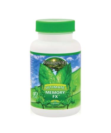 Youngevity Ultimate Memory FX : Ginkgo Leaf Periwinkle Herb + Vitamins to Support Brain Function and Memory - Brain Health Memory Retention Supplement (60 Capsules)
