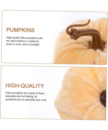 Ciieeo 10 Pcs Flannel Foam Pumpkin Fall Wedding Decor Decorative Fabric Pumpkins Harvest Pumpkins Ornament Halloween Garland Decor Faux Pumpkins Home Decor Simulation Pumpkin Autumn Set - Buy Online on GoSupps.com