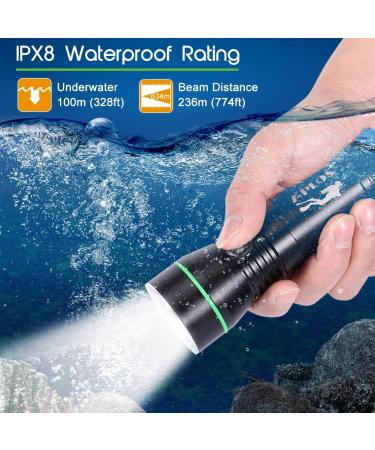 APLOS AP30 3000lm Diving Flashlight | IPX8 Waterproof & Rechargeable Dive Light - Buy Online on GoSupps.com