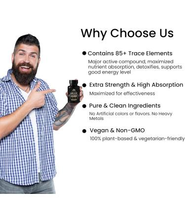 Well Being Mora Vegan Shilajit Supplement | 70%+ Fulvic Acid & 85+ Trace Minerals | Contains Bio-Active Elements & Humic Acid | 60 Capsules | Shilajit Capsules for Men & Women - Buy Online on GoSupps.com