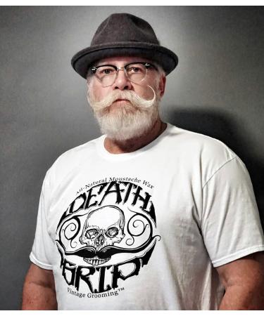 Mustache Wax for Men - Medium Hold Grooming - 1oz Bare Bones Tin by Death Grip - Buy Online on GoSupps.com