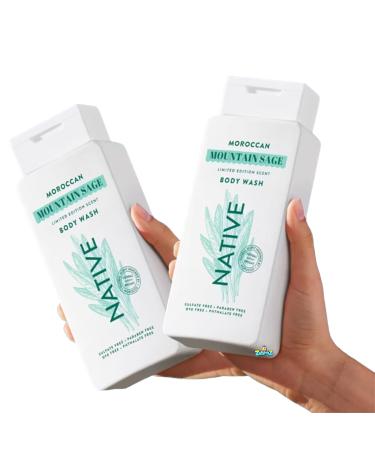 Native - Passport Limited Edition Global Flavors Sulfate-Free - Body Wash - Moroccan Mountain Sage - 18 fl oz - Pack Of 02