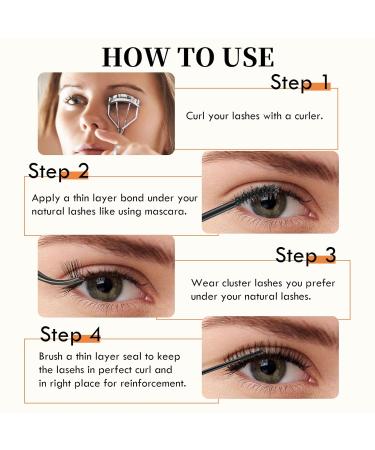 Lash Bond and Seal 10ML - Waterproof Black Eyelash Glue for Long Lasting Lash Extensions & DIY Application - Buy Online on GoSupps.com
