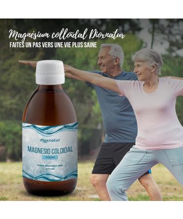 Dioxnatur Pure Magnesium 250ml Liquid Colloidal Magnesium 50ppm + Measuring Cup - Natural Relaxing - Vegan Friendly - Buy Online on GoSupps.com