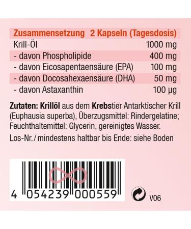 KOPP Vital Krill Oil Capsules - Omega-3 Fatty Acids | 3 x 60 Pharmacy Quality | Shop Internationally - Buy Online on GoSupps.com