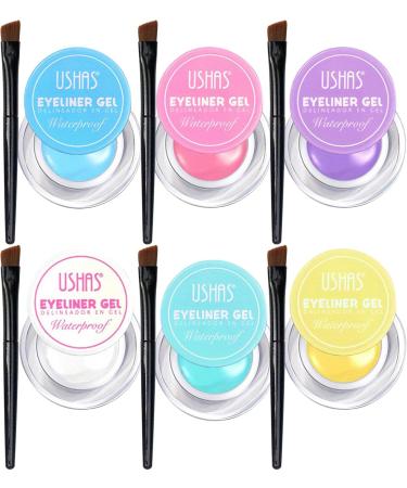 6 Colored Eyeliners Pen Set Waterproof Smudge-Proof Eye Shadow Pencil Liquid Eyeliner Makeup Set Long-Lasting High Pigmented Rainbow Eyeliner Pencils Kit Glitter Eye Liners for Women #29*6colour - Buy Online on GoSupps.com