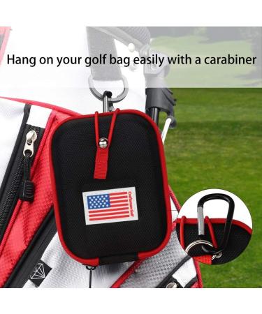 USA Flag Hard Shell Rangefinder Case for Tectectec, Callaway - Customizable with Your Name - Black with Red Edge | Craftsmangolf.com - Buy Online on GoSupps.com