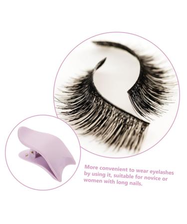FRCOLOR 8 Pcs False Eyelash Applicator Set - Portable Lash Assist Clips for Eyelash Extensions & Makeup | Purple - Buy Online on GoSupps.com