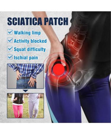 Sciatica & Knee Soreness Relief Patch - Herbal Extract, Breathable for Men & Women - Perfect for Office Use - Buy Online on GoSupps.com