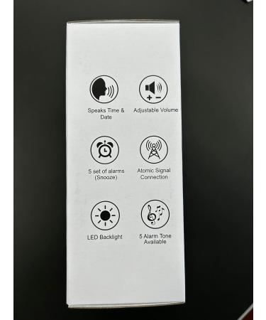Hearcent Speaking Alarm Clock - German Voice Background Lighting & 5 Alarms for the Visually Impaired | Ideal for Seniors - Buy Online on GoSupps.com