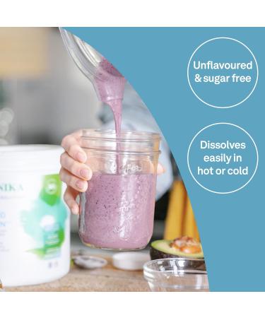 Organika Enhanced Collagen Bone and Joint Powder- with Glucosamine MSM Chondroitin Sulfate & Enhanced Collagen Peptides Protein Powder For Healthy Hair Skin Nails - Buy Online on GoSupps.com