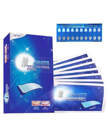 28 Pcs Teeth Whitening Strips  Non-Sensitive White Strips Teeth Whitening Kit  Teeth Whitening Kit with Fast Whiten Results for Home