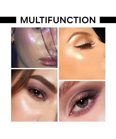 KYDA Roll-on Powder Eyeshadow - Holographic Glitter Eyeshadow Stick | Glow Mermaid Makeup | Radiant Pearl Sequins for Stunning Eye Highlights - International Shipping - Buy Online on GoSupps.com