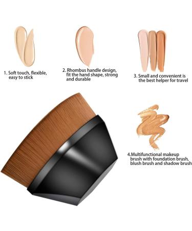 Foundation Makeup Brush Kabuki Hexagon Face Blush Liquid Powder Foundation Brush for Blending Liquid Cream or Flawless Powder Cosmetics - Buy Online on GoSupps.com