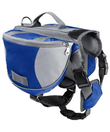 DC CLOUD Dog Backpack For Large Dogs Saddle Bag Dog Adjustable Backpack For Dog Dog Walking Accessories Dog Backpack For Medium Large Dogs Outdoor Hiking Camping blue L Blue L