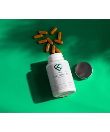 LLS Curcumin 95 + Bioperine Capsules | High Strength Turmeric with 96.9% Curcuminoids | 60 Veg Capsules, Made in UK | GMP/BRC Licensed - Buy Online on GoSupps.com
