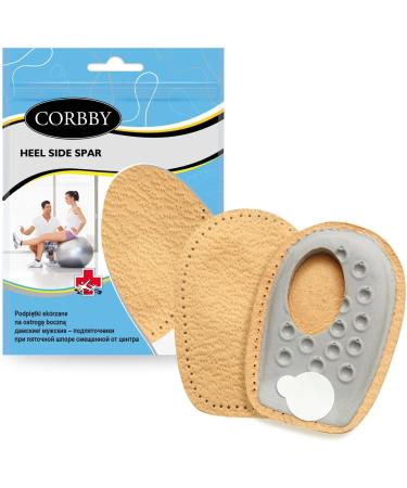 Fabacare Premium Leather Heel Inserts - Cushioned Support for Heel Spurs & Comfortable Walking | Size L - Buy Online on GoSupps.com
