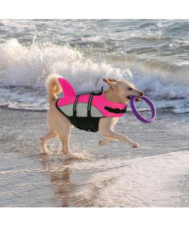 ALAGIRLS Dog Costume Life Jacket - Pink & Gray for Swimming Beach & Boating | Sizes 55-68cm - Buy Online on GoSupps.com