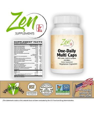 High Potency Multimineral & Daily MultiVitamin Without Iron - Lutein B6 Vitamins Super B Complex - Support Overall Well-Being with These Pure MultiVitamins - 120 VegCap Immunity Vitamins for Adults - Buy Online on GoSupps.com