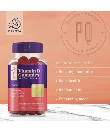 Fit Ox Immune Support Vitamin D3 Gummies 5000 IU - 2 Pack (60 Count) - Buy Online on GoSupps.com