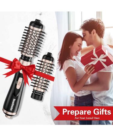 Beautimeter 3-in-1 Hair Dryer Brush Kit for Styling and Frizz Control | Negative Ionic Volumizer with Auto-Rotating Curling Brush | Black & Gold - Buy Online on GoSupps.com