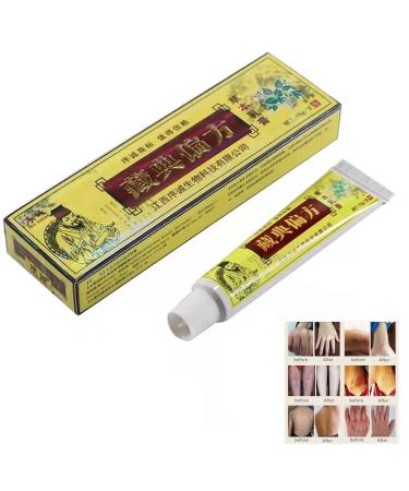 1pcs Natural Chinese Herbal Eczema Psoriasis Cream Dermatitis Pruritus Ointment External Anti-Itch Dermatitis Inflammation and Rashes Defeon New Face Cream Body Cream CEZUBEM creams (1pcs)