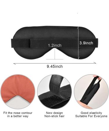 Haskirky Light Blocking Eye Mask Breathable and Adjustable Adult Men and Women Travel on Business Trips Yoga Meditation Light Smooth Comfortable Eye Mask Office Deep Sleep Goodies Pure Plain Brown - Buy Online on GoSupps.com