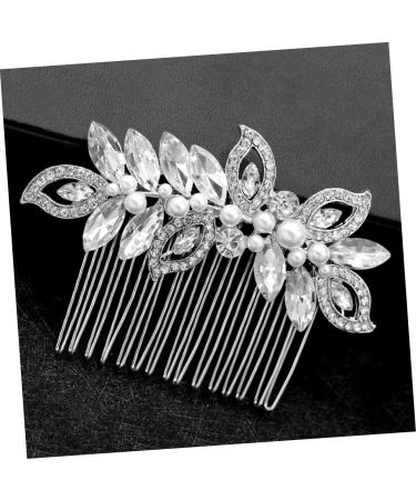FRCOLOR 1pc hair barrettes for women hair accessories for women wedding rhinestone hair comb flower girl hair accessories for wedding bridal hair comb Hair piece European and American Miss - Buy Online on GoSupps.com