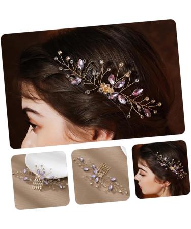 DOITOOL prom bride accessories rhinestones New Chinese style wedding hair clips for brides moon hair pin headgear comb hair comb headband hair wedding hair combs - Buy Online on GoSupps.com