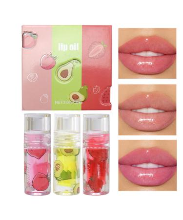 Generisch Moisturizing lip oil fruity flavor non-sticky - Nourishing lip oil for makeup | For students sisters friends mothers commutes school etc.