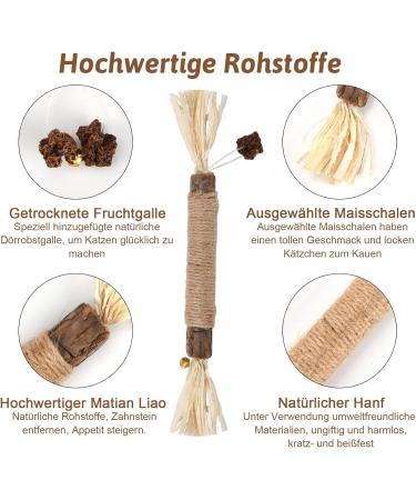 Altcompluser Catnip Sticks - 4 Pack Dental Care Set for Cats | Organic Tartar Removal & Fresh Breath | Durable Cat Chew Toys - Buy Online on GoSupps.com