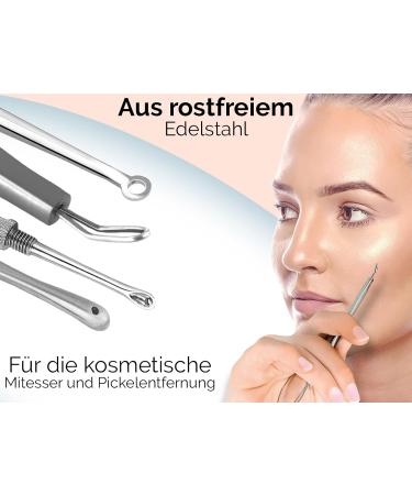 Premium Stainless Steel Comedone Squeezer Set - Effective Blackhead Remover for Clear Skin | International Shipping - Buy Online on GoSupps.com