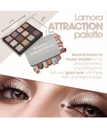 Smokey Eye Neutral Eyeshadow Palette - 12 Highly Pigmented Cool Toned Shades for Professional Nude Looks - Travel Size Makeup Palette - Buy Online on GoSupps.com