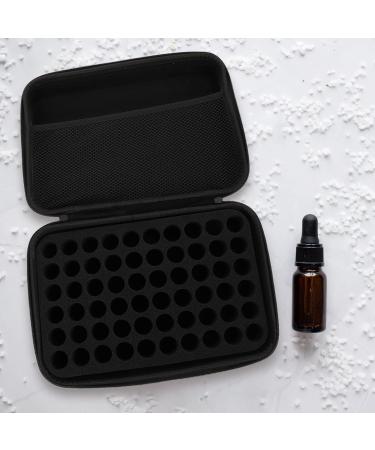 Milists 60-Bottle Essential Oil Storage Box - Shockproof Waterproof Durable with Foam Insert | 15ml Capacity | Black - Buy Online on GoSupps.com