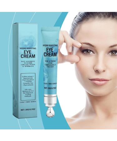 Under Eye Cream for Dark Circles and Puffiness - Caffeine Eye Cream Anti Aging Brightener With Niacinamide Peptide Complex Korean Skin Care Formula - Massage Zinc Roller - Puffy Eyes (1) - Buy Online on GoSupps.com