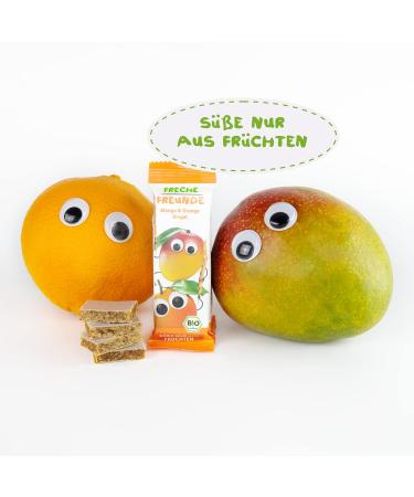 Naughty Friends Bio Mango & Orange Bar 6 Pack (4x23g) | Sugar-Free Vegan Treats for Babies & Kids 1+ - Buy Online on GoSupps.com