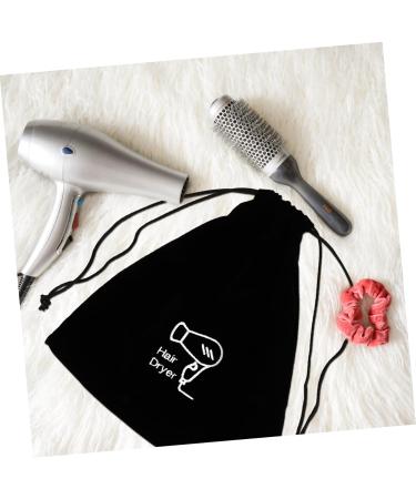 PLAFOPE 3 Pcs Hair Dryer Storage Bag Makeup Bag for Purse Hairdryer Bag Purse Organizer Bags Black Flannel - Buy Online on GoSupps.com