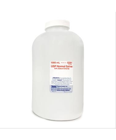 Sterile 0.9% Saline Solution - 1000mL