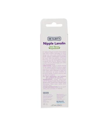 Dr. Talbot's Nipple Lanolin Vanilla Milk 2 oz - Soothing Moisturizer for Moms - Buy Online on GoSupps.com