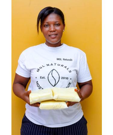 Organic African Shea Butter Ivory - 100% Pure, Raw, Grade A, Vegan & Organic by MGL Naturals - Buy Online on GoSupps.com