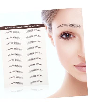 Beavorty 6pcs eyebrow stickers 3d stickers tattoo eyebrow Temporary Brow Tattoos cosmetic 4d - Buy Online on GoSupps.com