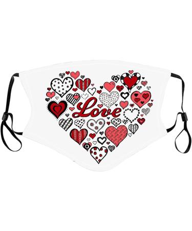Valentine's Day Face Bandanas Couple Matching Face_Masks - Beast & Beauty- Reusable Cloth Face_Mask - Buy Online on GoSupps.com