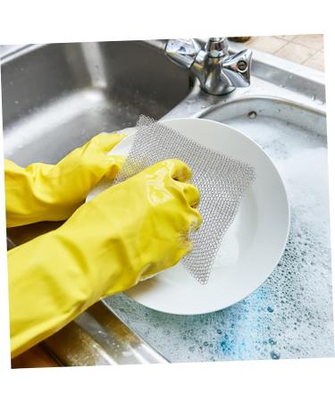 3pcs Wire Mesh Frying Pan Stainless Steel Serving Utensils Stainless Steel Cookware Cleaner Households Cleaning Set Skillet Pad Pan Cleaner Ring Carpet - Buy Online on GoSupps.com