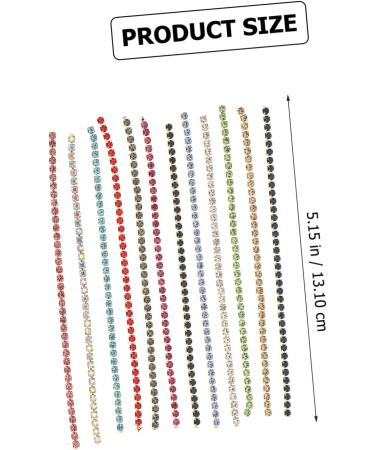 POPETPOP 1 Box Nail Art Accessories 3d nail art chains metal nail stud nail chain charms nail art chains jewelry punk nail art decoration Manicure Studs Zinc alloy Japanese do it yourself 13.1X5.5X1CM Colorful - Buy Online on GoSupps.com